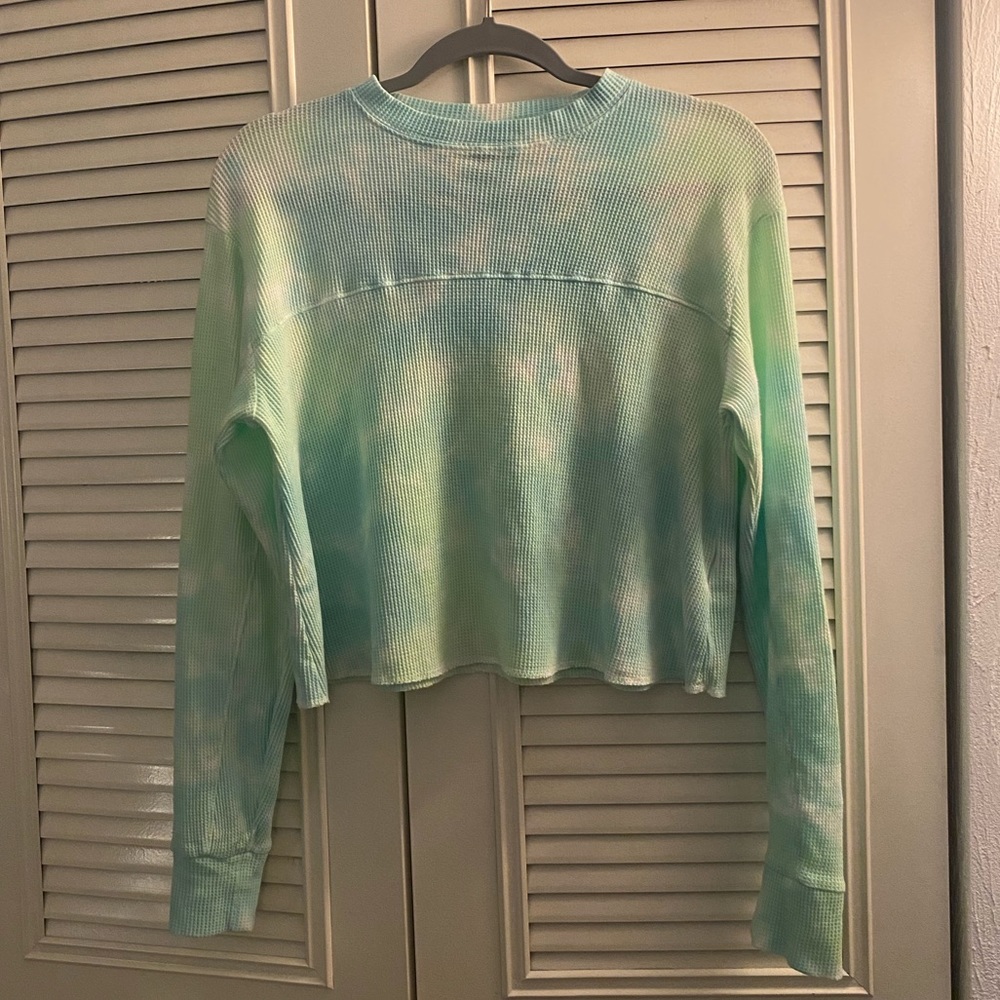 Wild Fable tie dye waffle knit shirt, size XS